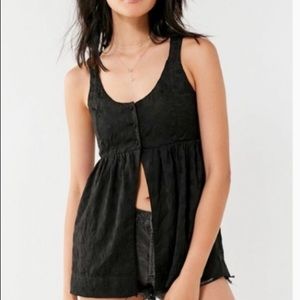 urban outfitters angie eyelet peplum tank